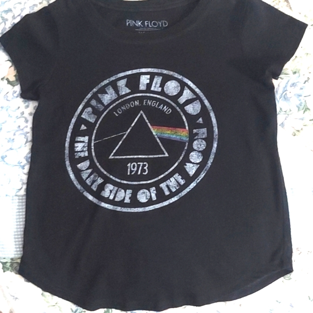 Pink Floyd Kids Short Sleeve Black Concert T-Shirt Sz XS (4-5)